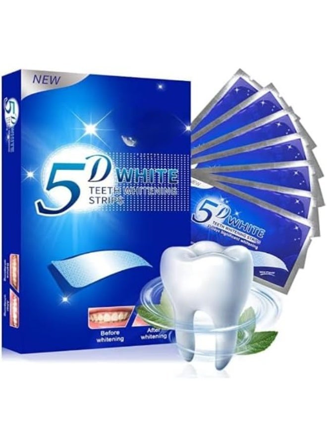 شرائط لاصق تبييض الاسنان 5D لاصق مزدوج 10 قطع - Image 2